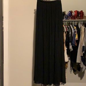 Sheer flowy maxi skirt